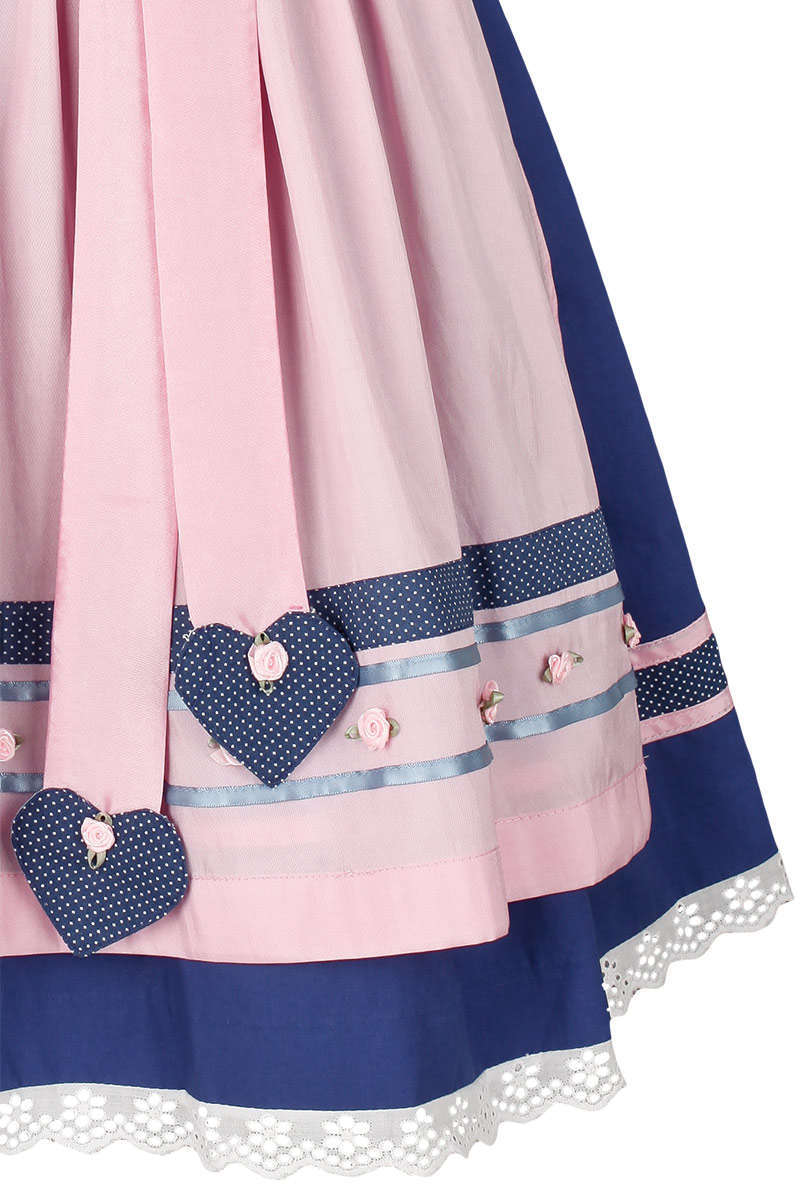 Mini-Dirndl blau rosa Bild 2