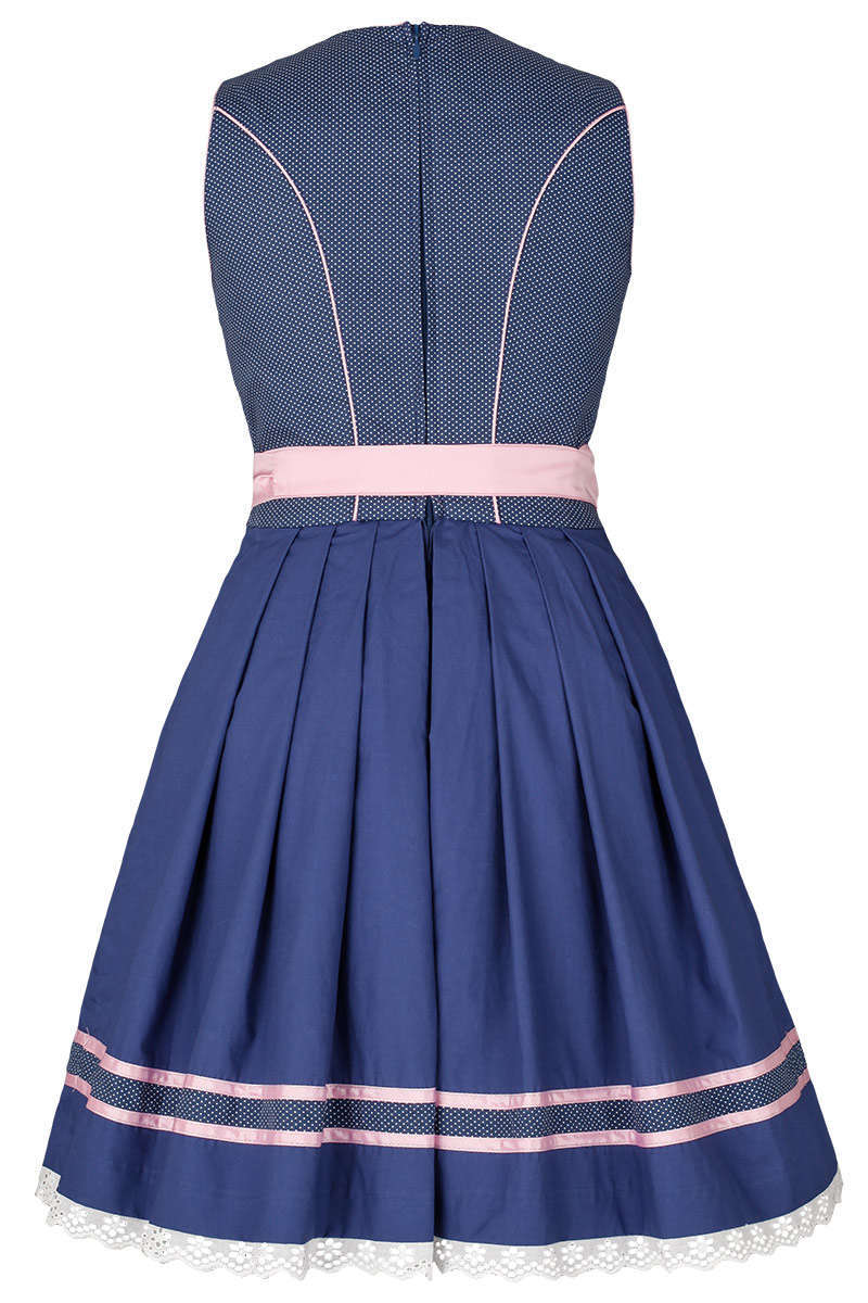 Mini-Dirndl blau rosa Bild 2