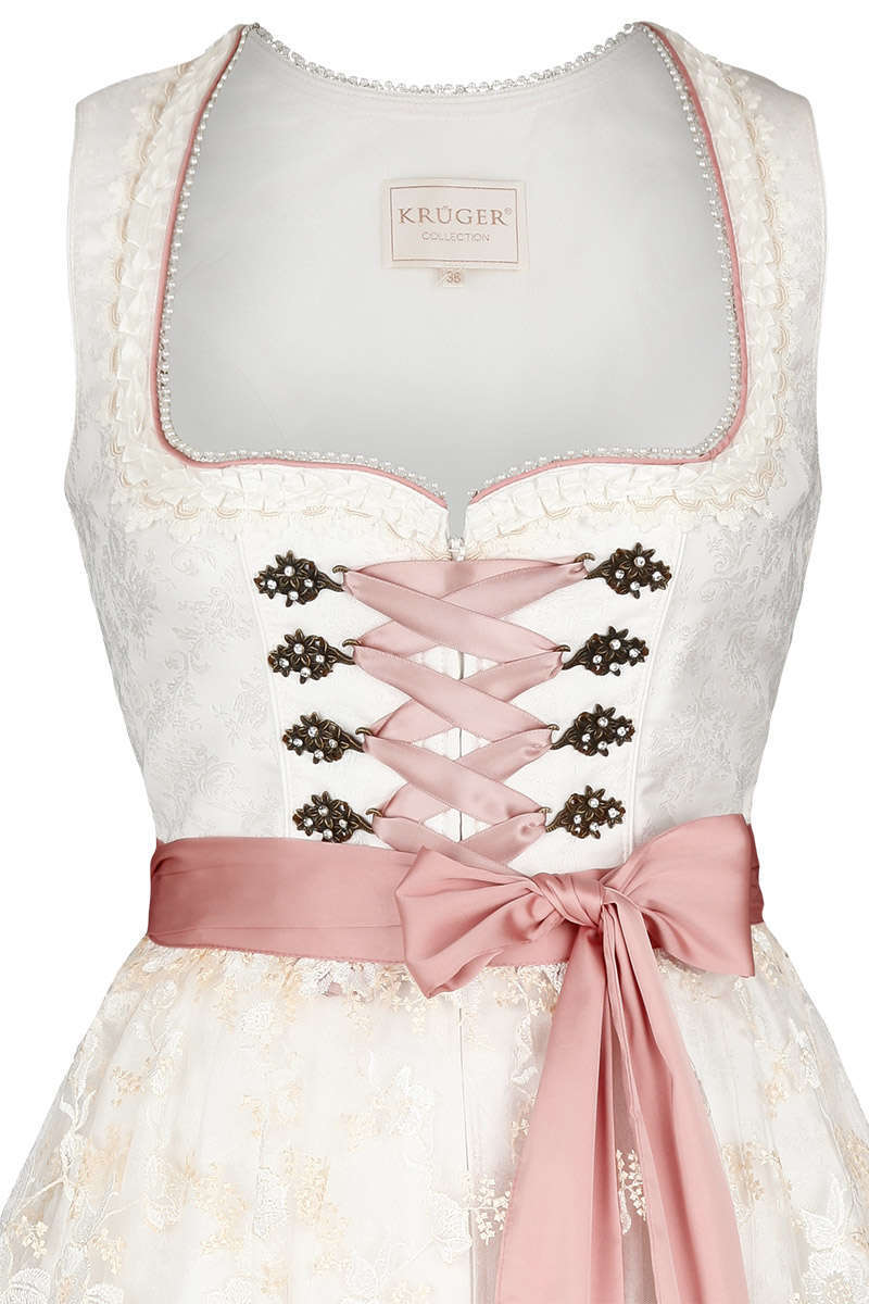 Hochzeits-Dirndl creme rosa Bild 2