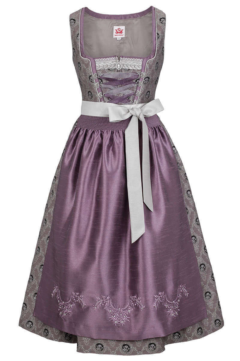 Festliches Dirndl midi altflieder