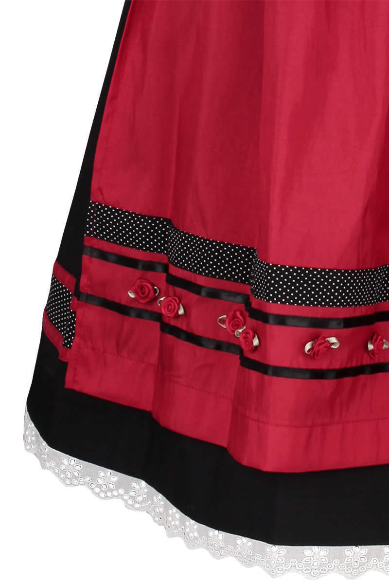 Dirndl kurz schwarz rot Bild 2