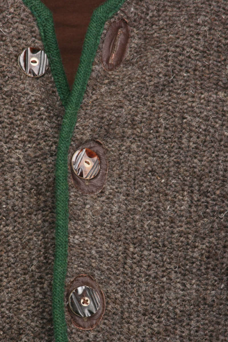 Grobe Strickjacke mit Kapuze braun 'Toni' Bild 2