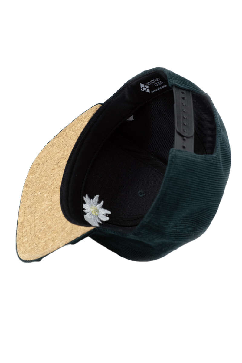 Edelwei Cordcap Snapback tannengrn Bild 2