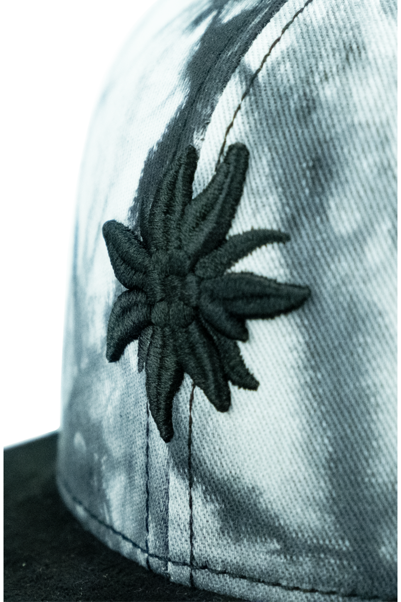 Cap Snapback 'Edelwei' batik schwarz Bild 2