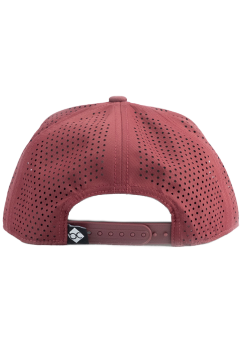 Snapback Cap mit Edelweisslogo dunkelrot Bild 2