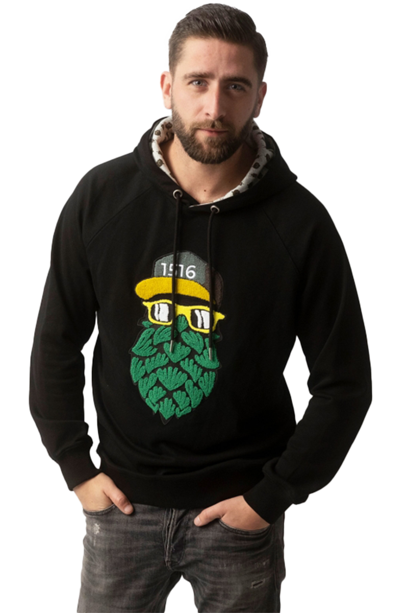 Herren Pullover 'Hopfinator' schwarz Bild 2