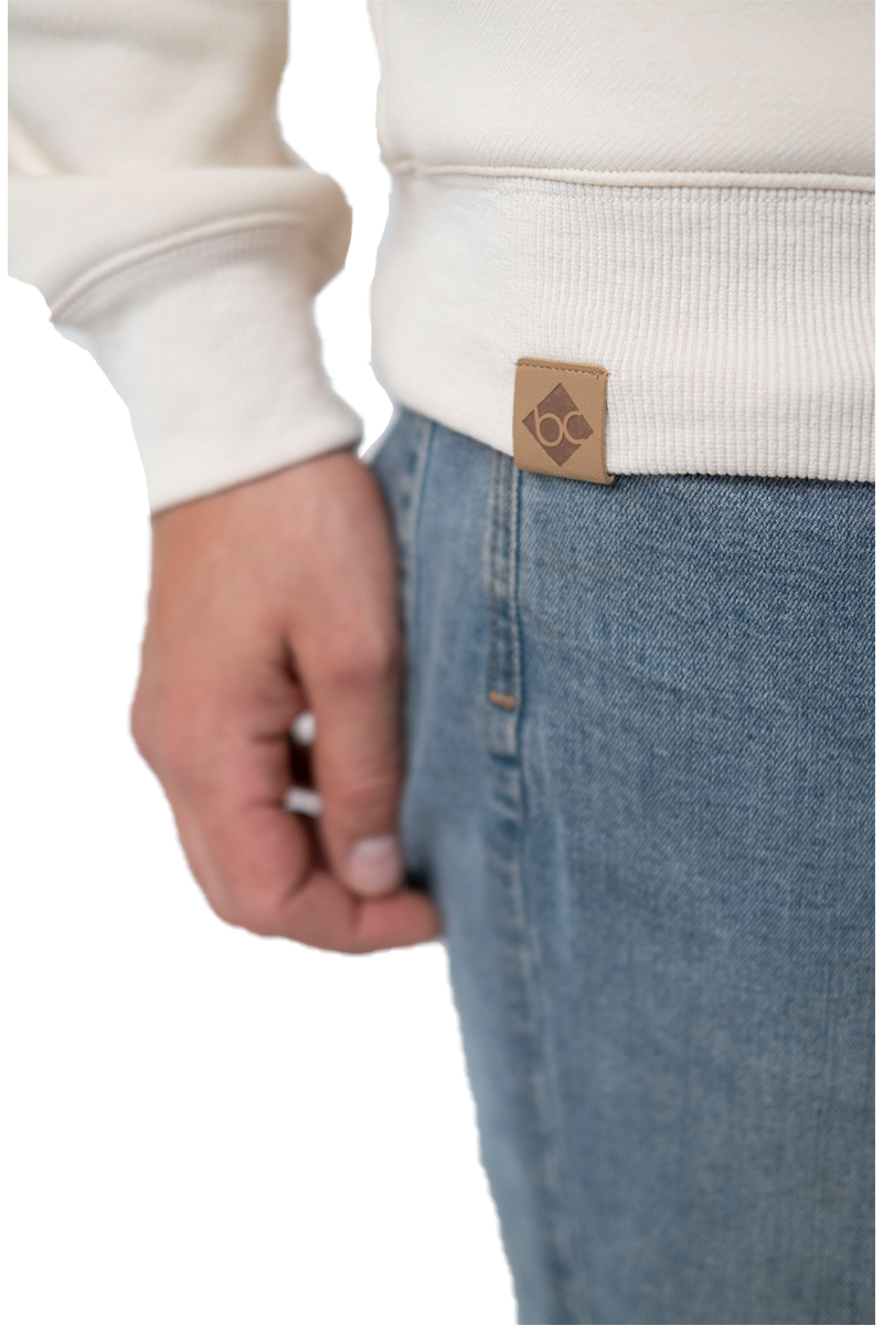 Herren Pullover 'Expresslieferdienst' beige Bild 2