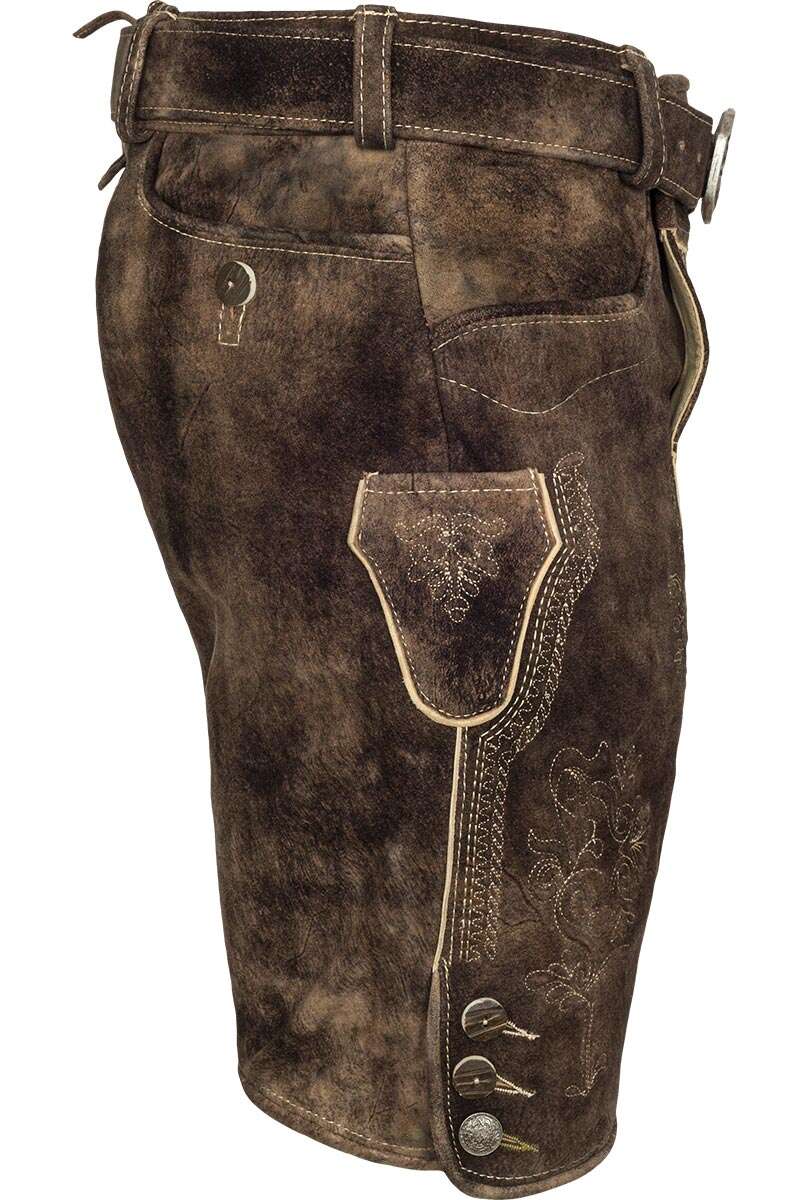 Kurze Trachten Lederhose trffelbraun Bild 2