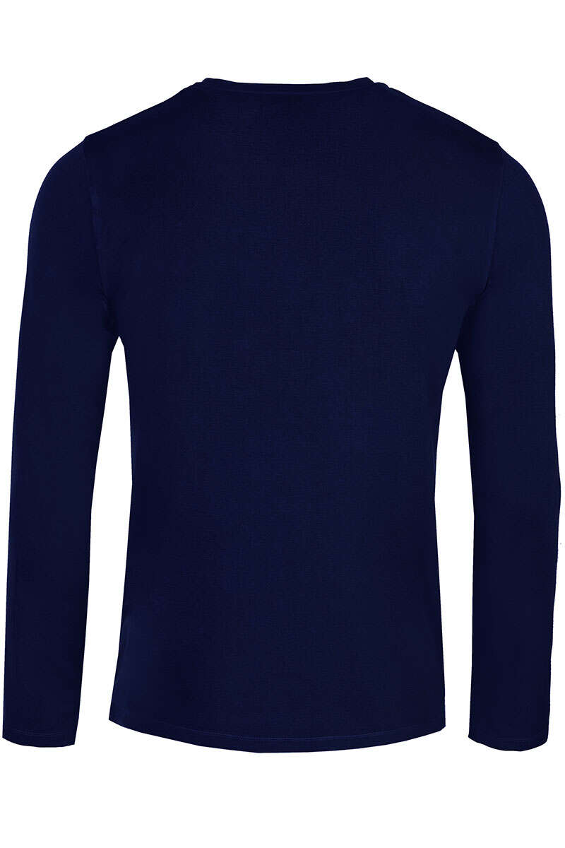 Herren Longsleeve Ski in den Bergen`dunkelblau Bild 2