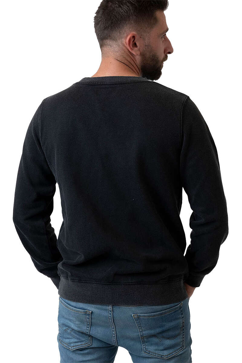 Herren Sweater 'Bavarian Burger' vintage black Bild 2