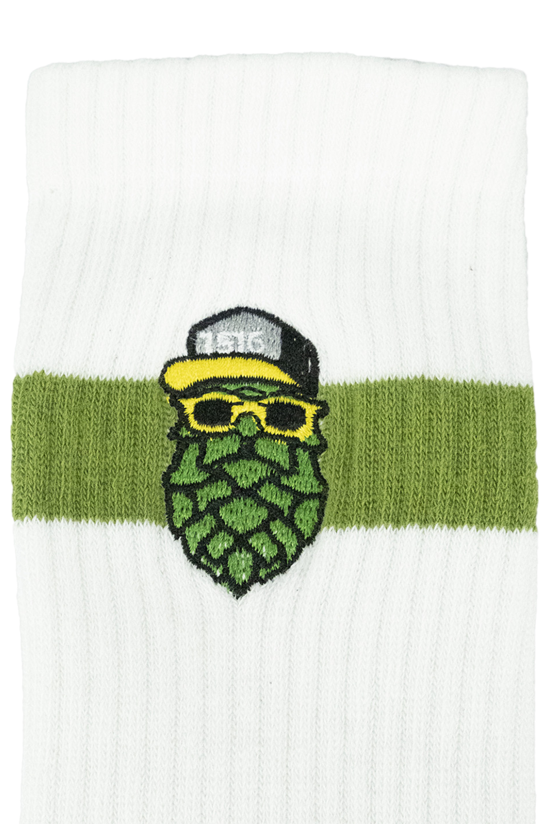 Sportsocken fr Herren 'Hopfinator' wei grn Bild 2