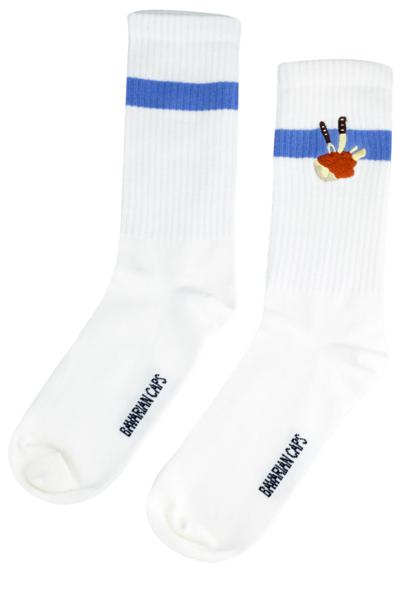 Herren Sportsocken 'Haxn' wei blau