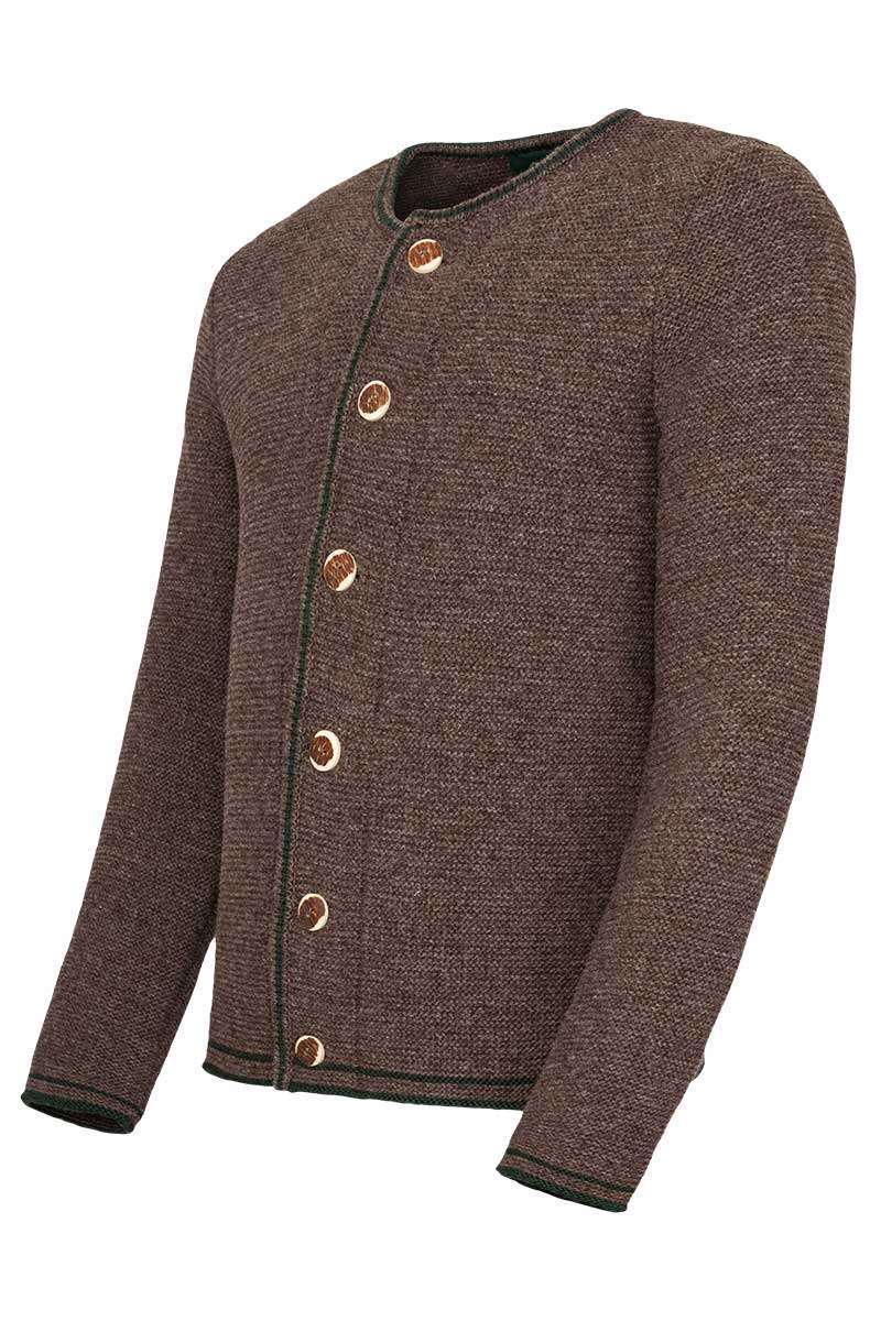 Herren Trachtenjacke braun tannengrn Bild 2