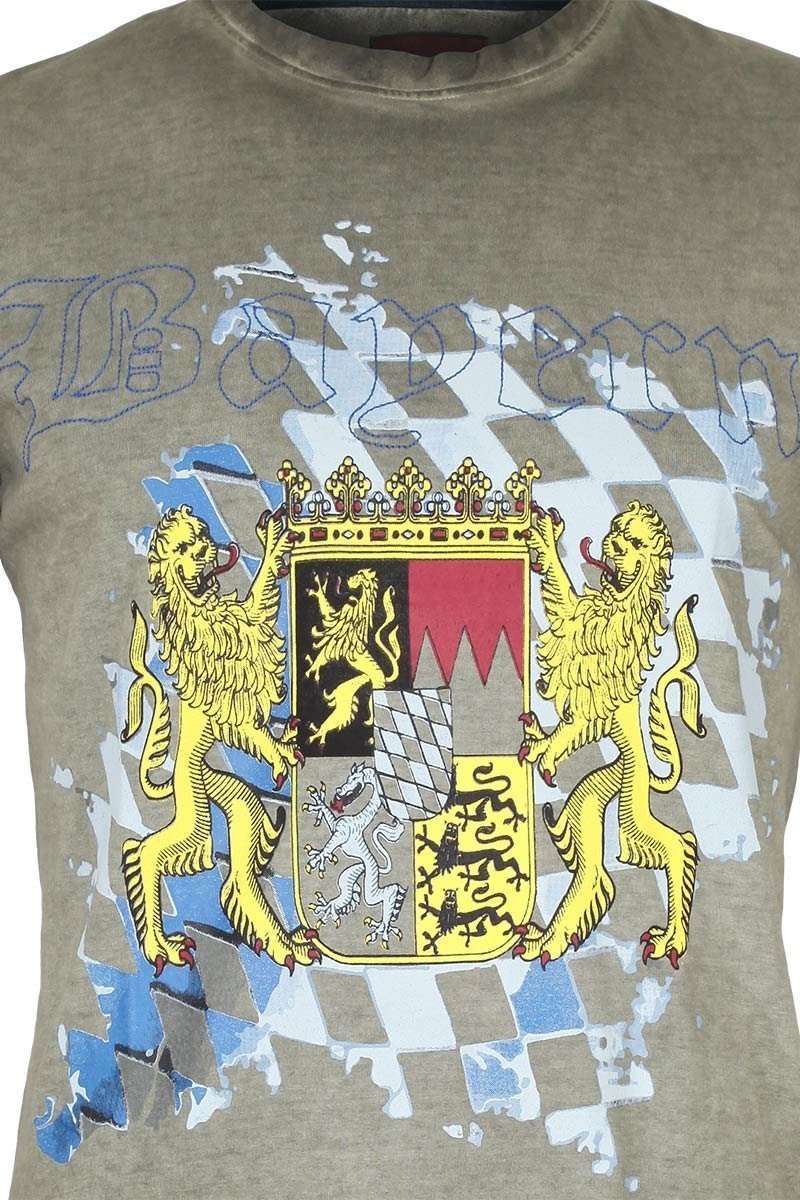 Herren T-Shirt mit Bayern-Wappen Bild 2