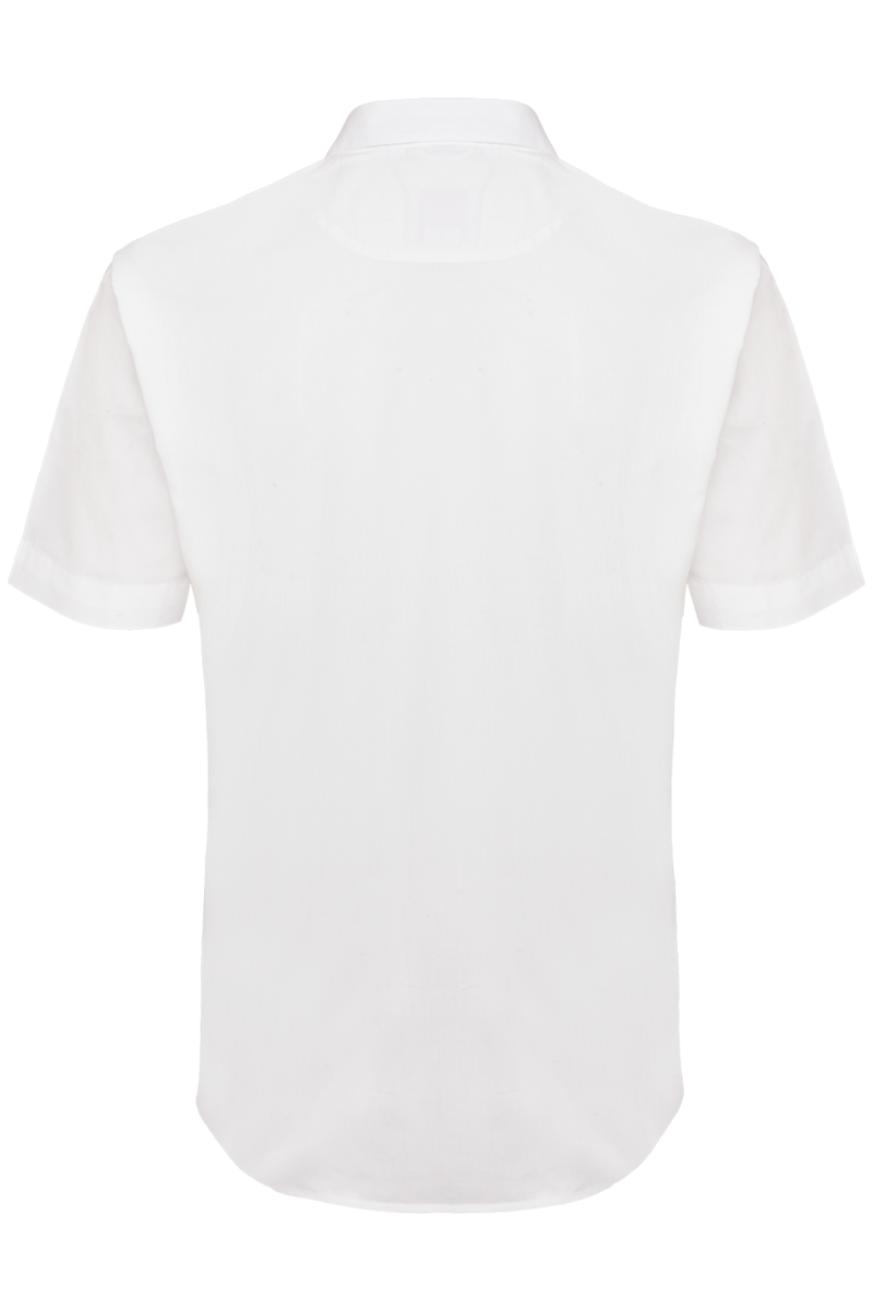 Herren Kurzarm Trachtenhemd Slim fit wei rot Bild 2