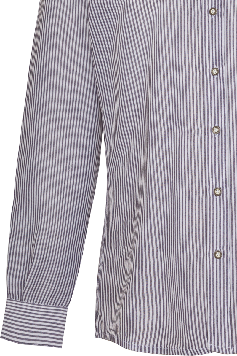 Herren Trachtenhemd Slim Fit mit FCB-Logo wei/grau Bild 2
