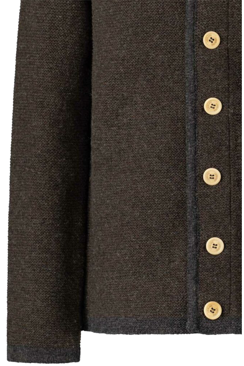 Liebling Trachtenjanker Kapuze Loden 'Georg' braun-anthra Bild 2
