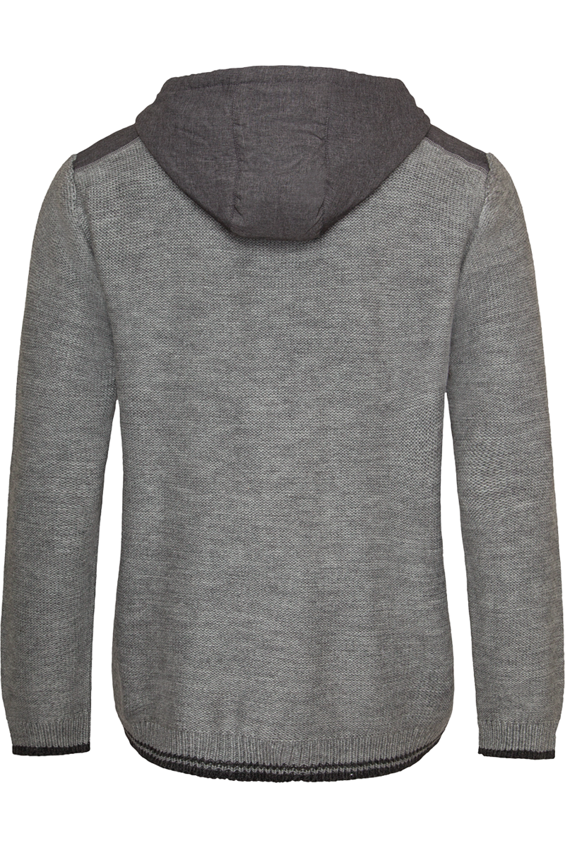 Herren Trachtenstrickjacke sportiv grau Bild 2