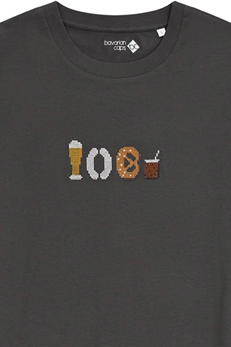 Herren T-Shirt 'Weiwurstfrhstck' anthrazit Bild 2