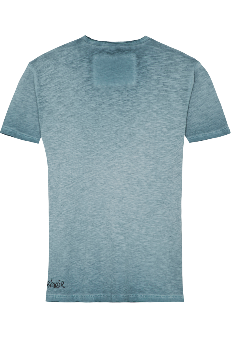 Herren T-Shirt 'Bike Buddy' Bio-Baumwolle trkis Bild 2