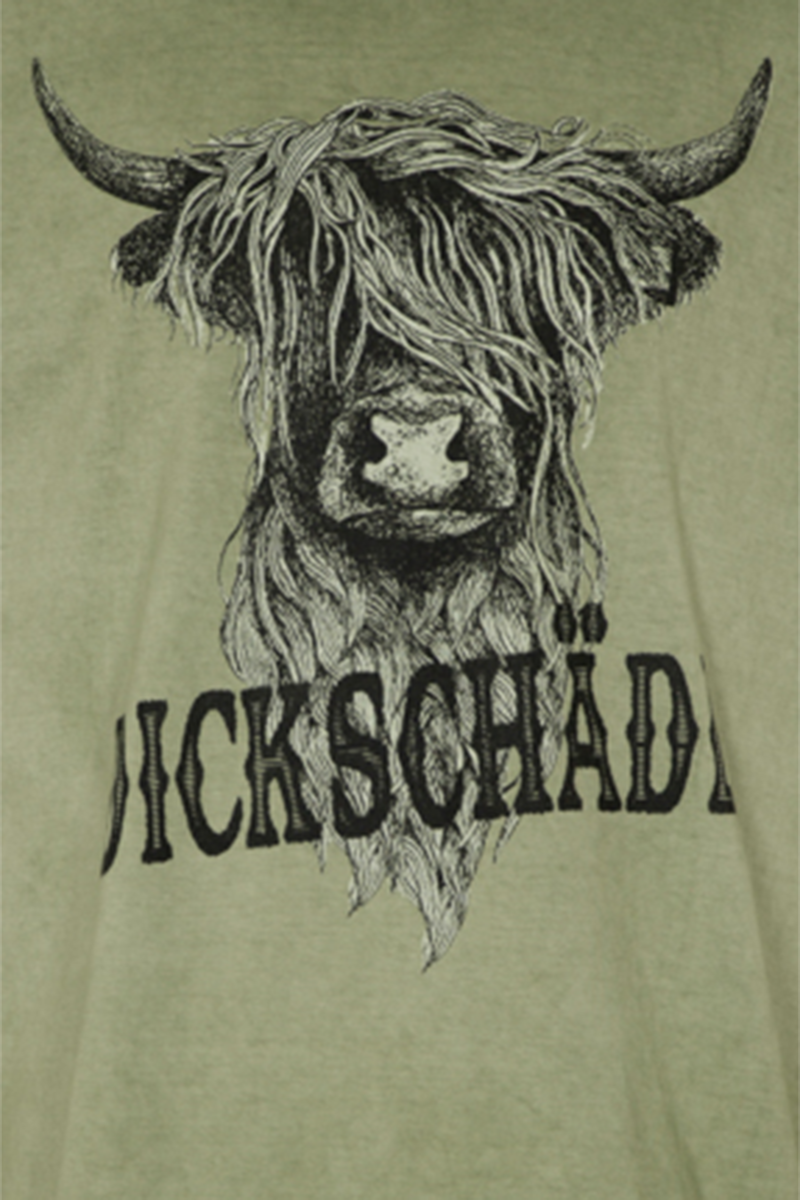 Herren T-Shirt mit Dickschdl-Print oliv Bild 2