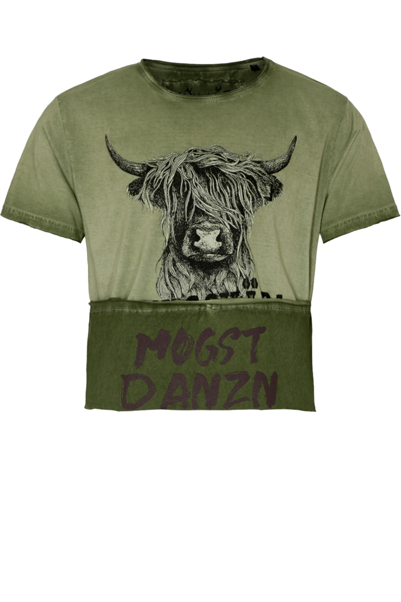 Herren T-Shirt mit Dickschdl-Print oliv Bild 2