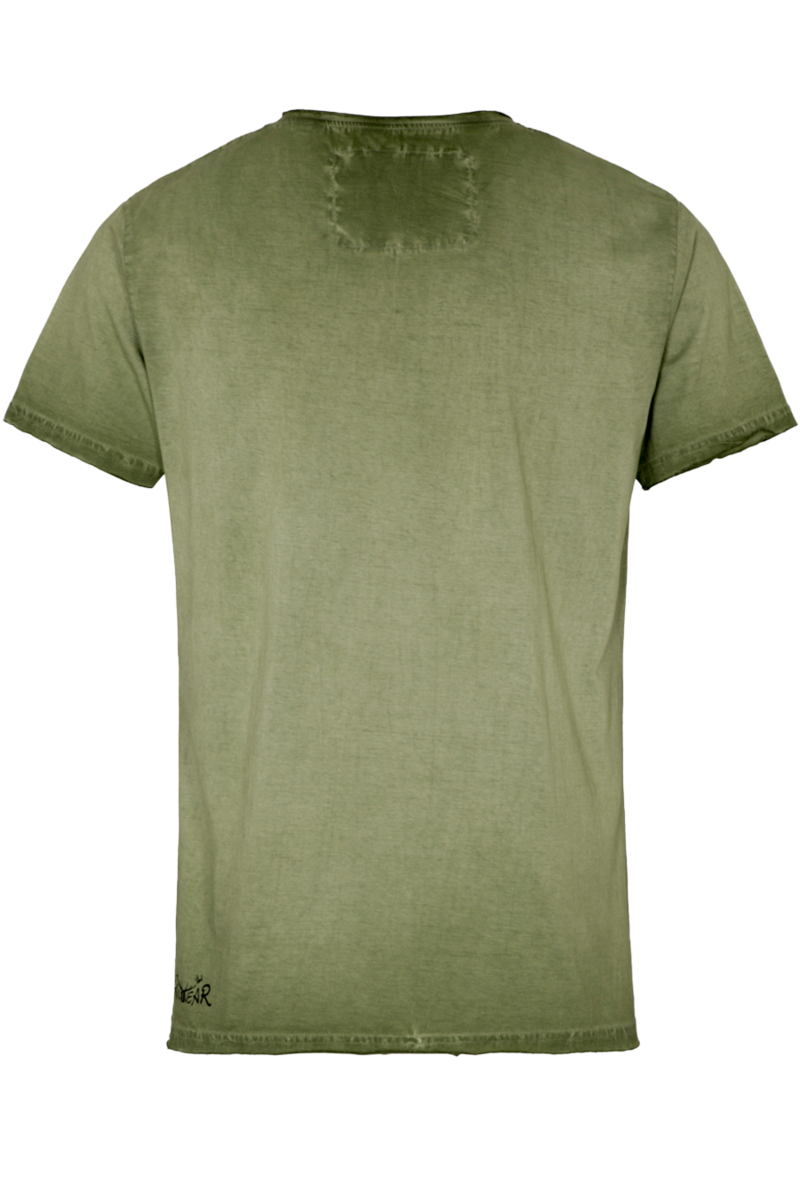 Herren T-Shirt mit Dickschdl-Print oliv Bild 2