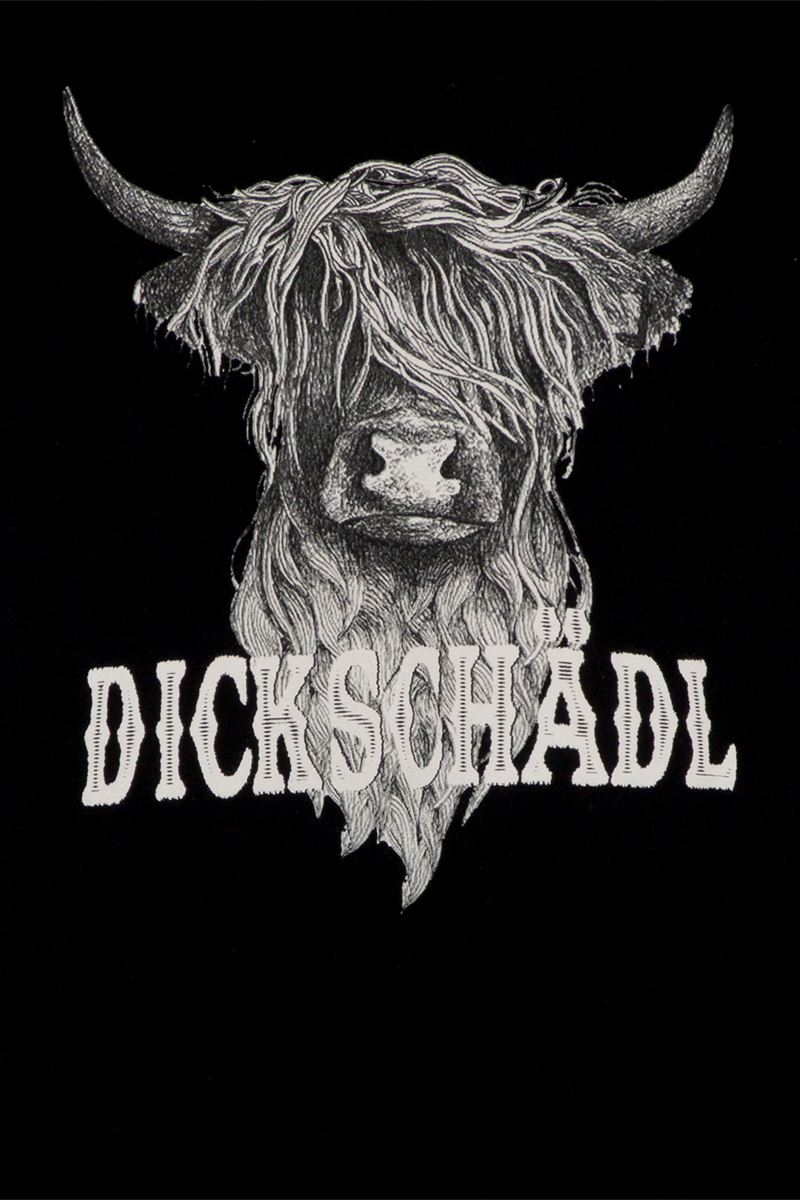 Herren T-Shirt mit Dickschdl-Print schwarz Bild 2