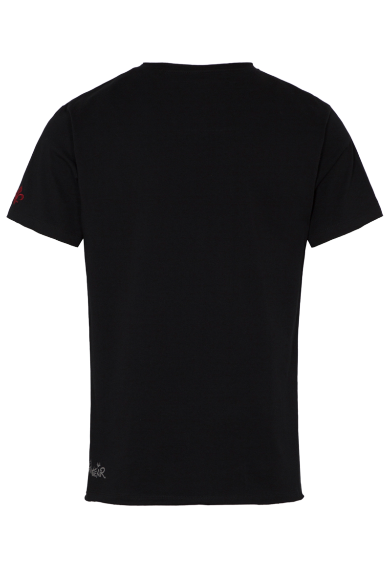 Herren T-Shirt mit bayerischem Mrchenknig Ludwig II schwarz Bild 2