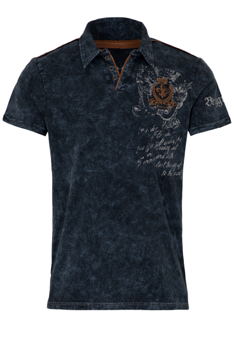 Herren T-Shirt 'Berggwand' dunkelblau