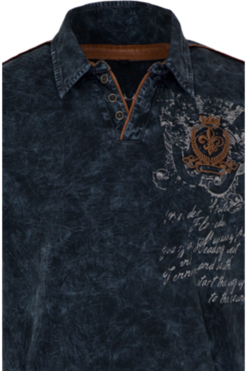 Herren T-Shirt 'Berggwand' dunkelblau Bild 2