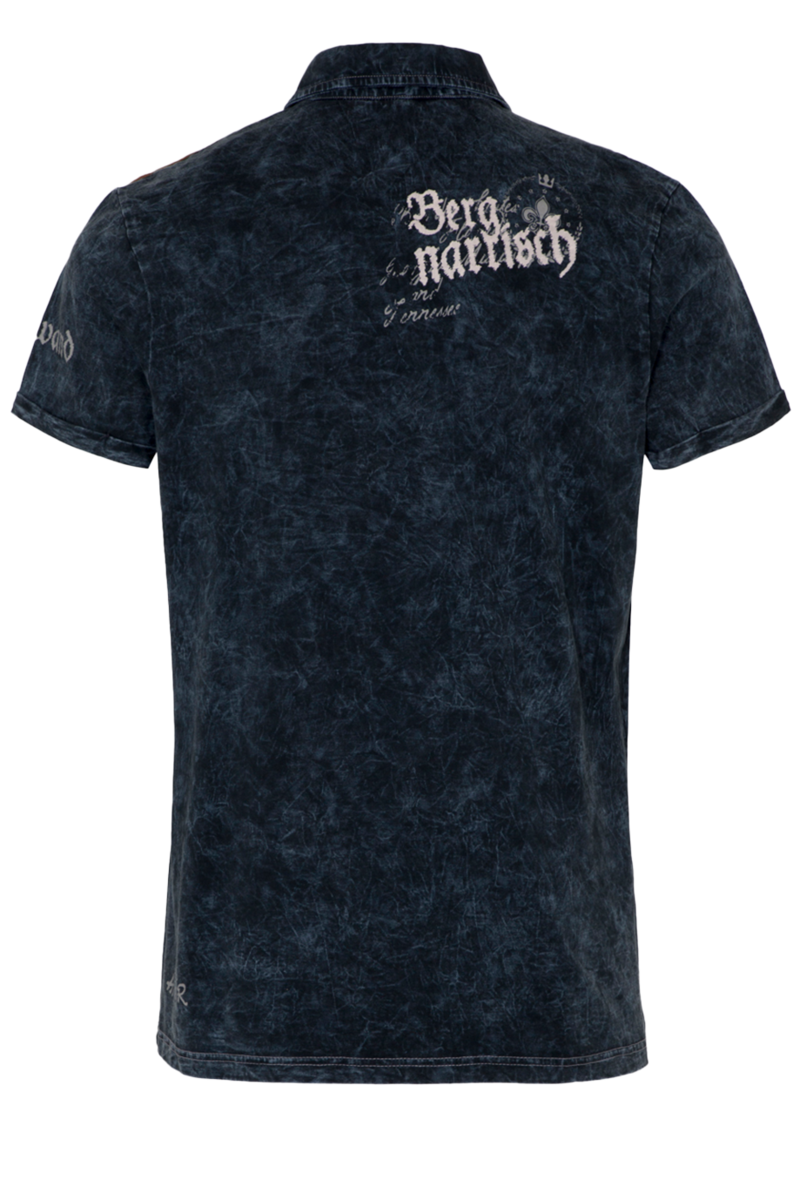 Herren T-Shirt 'Berggwand' dunkelblau Bild 2