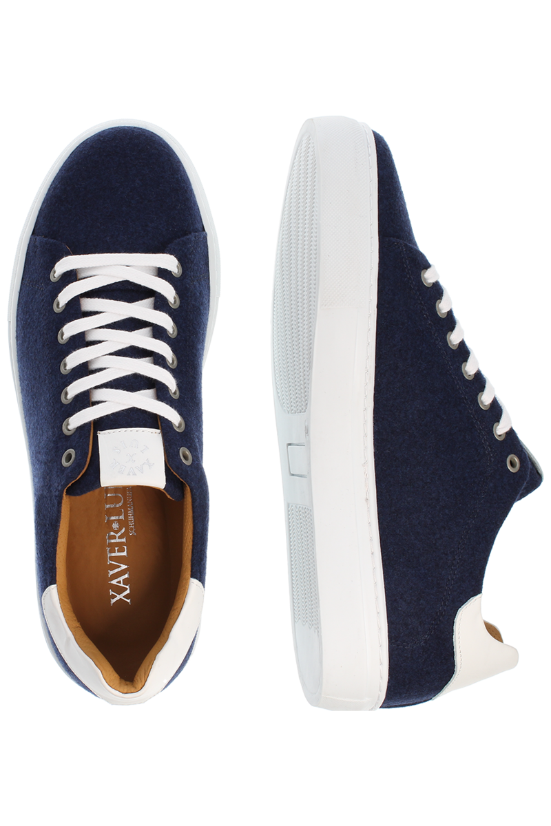 Herren Trachten-Sneaker aus Merino-Loden navy Bild 2