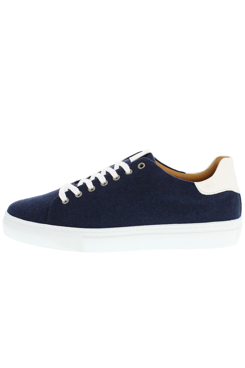 Herren Trachten-Sneaker aus Merino-Loden navy Bild 2