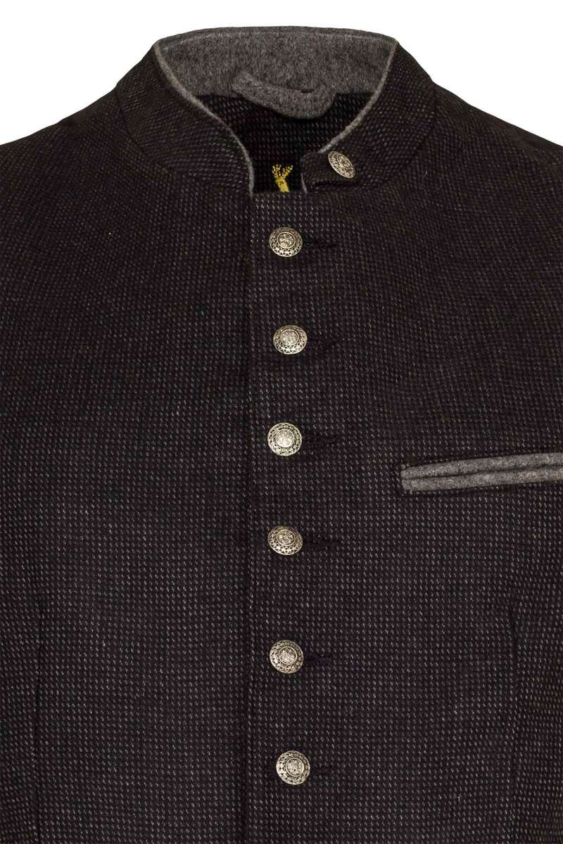 Herren Weste Schurwolle black stone Bild 2