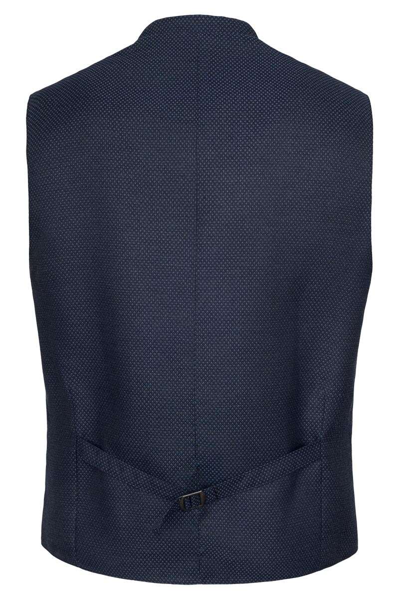 Trachtenweste Slim-Fit blau gemustert Bild 2