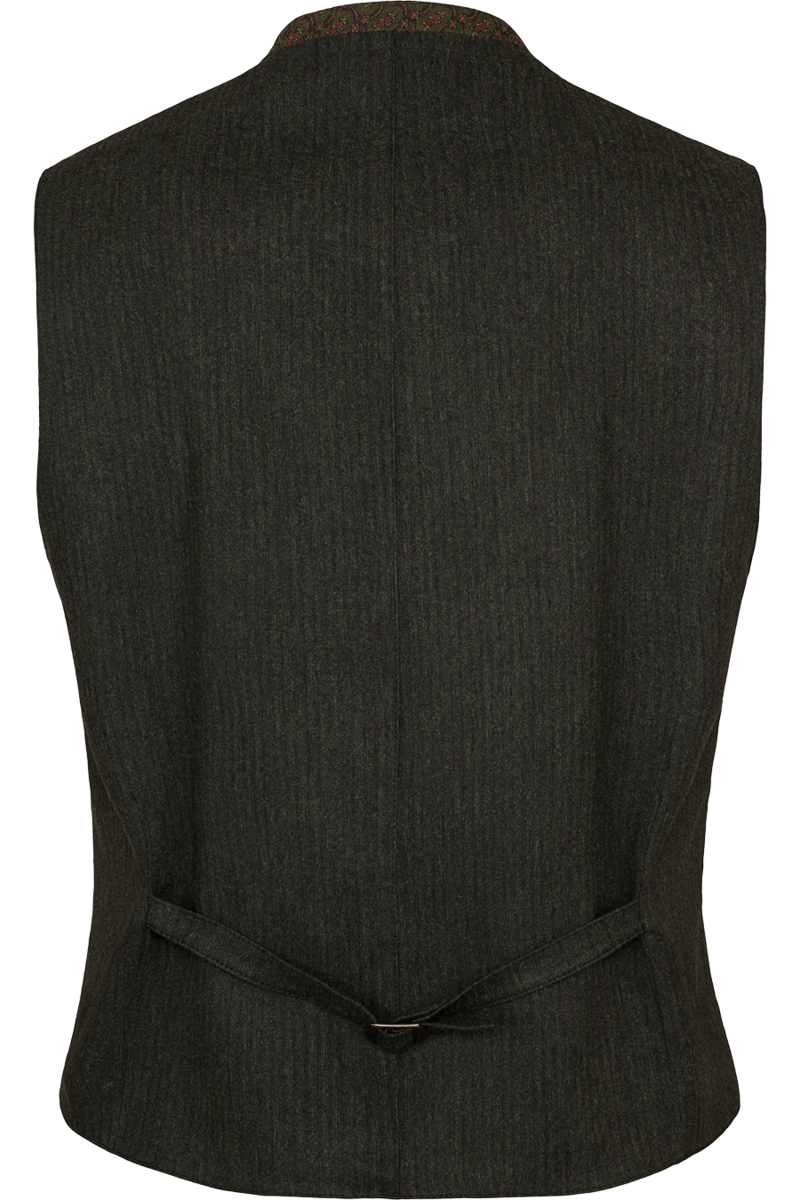 Herren Slim-Fit Trachtenweste Stretch oliv Bild 2
