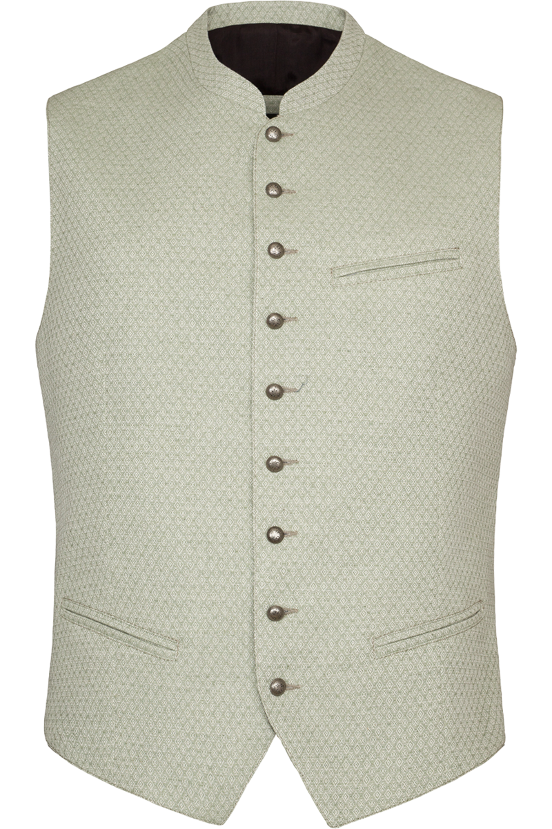 Herren Trachtenweste Slim-Fit oliv