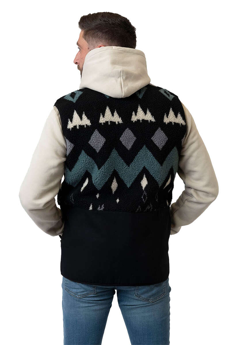 Fleece-Weste 'Winterwald' unisex dunkelgrau Bild 2