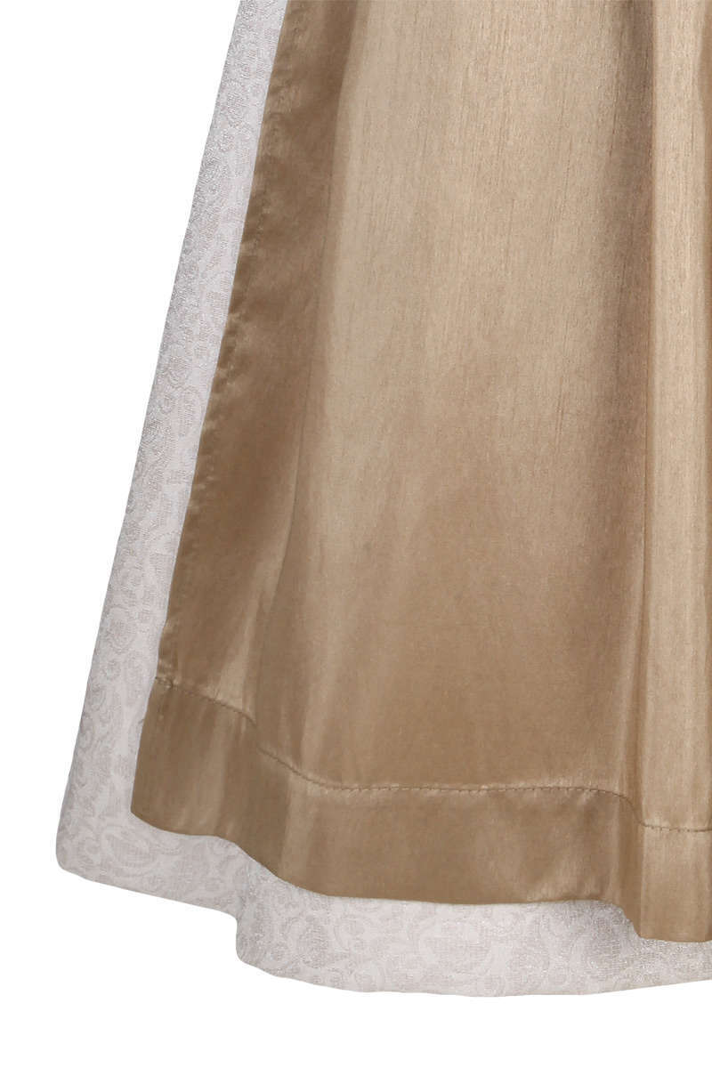 Dirndl hochgeschlossen beige Bild 2