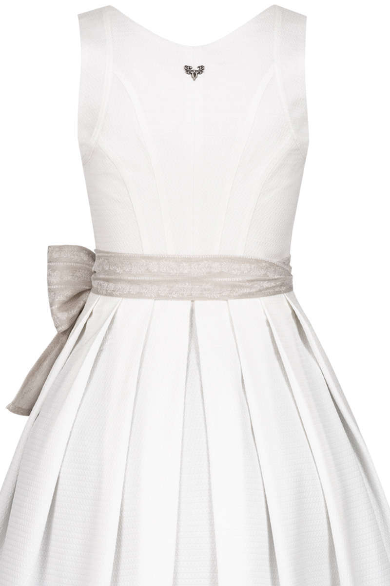 Midi Hochzeits-Dirndl bridal white Bild 2