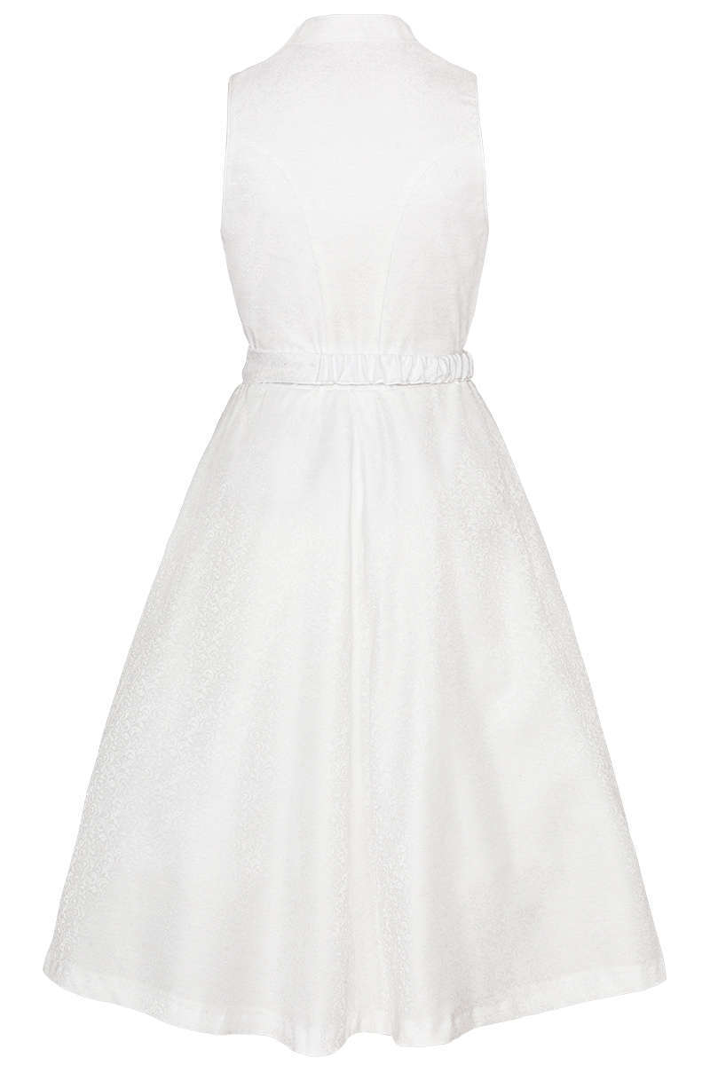 Hochzeits-Dirndl mit Spitzenschrze wei Bild 2