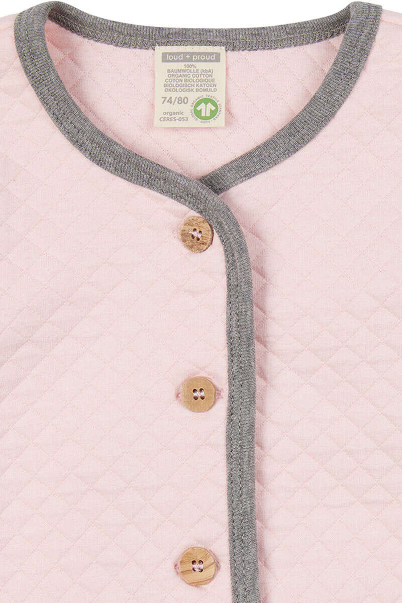 Jacke Rautenmuster Baby und Kleinkind rosa Bild 2