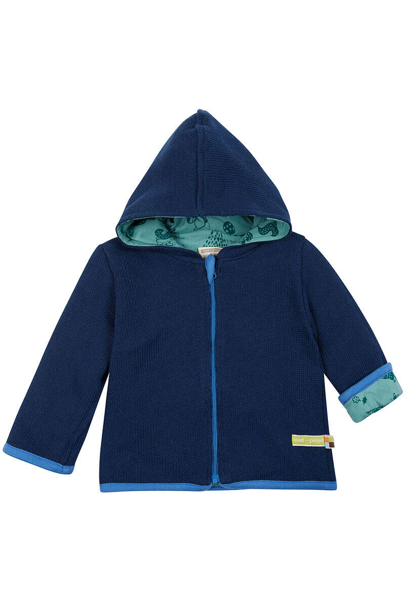 Wendejacke mit Kapuze Waldtiere Baby und Kleinkind marineblau grn