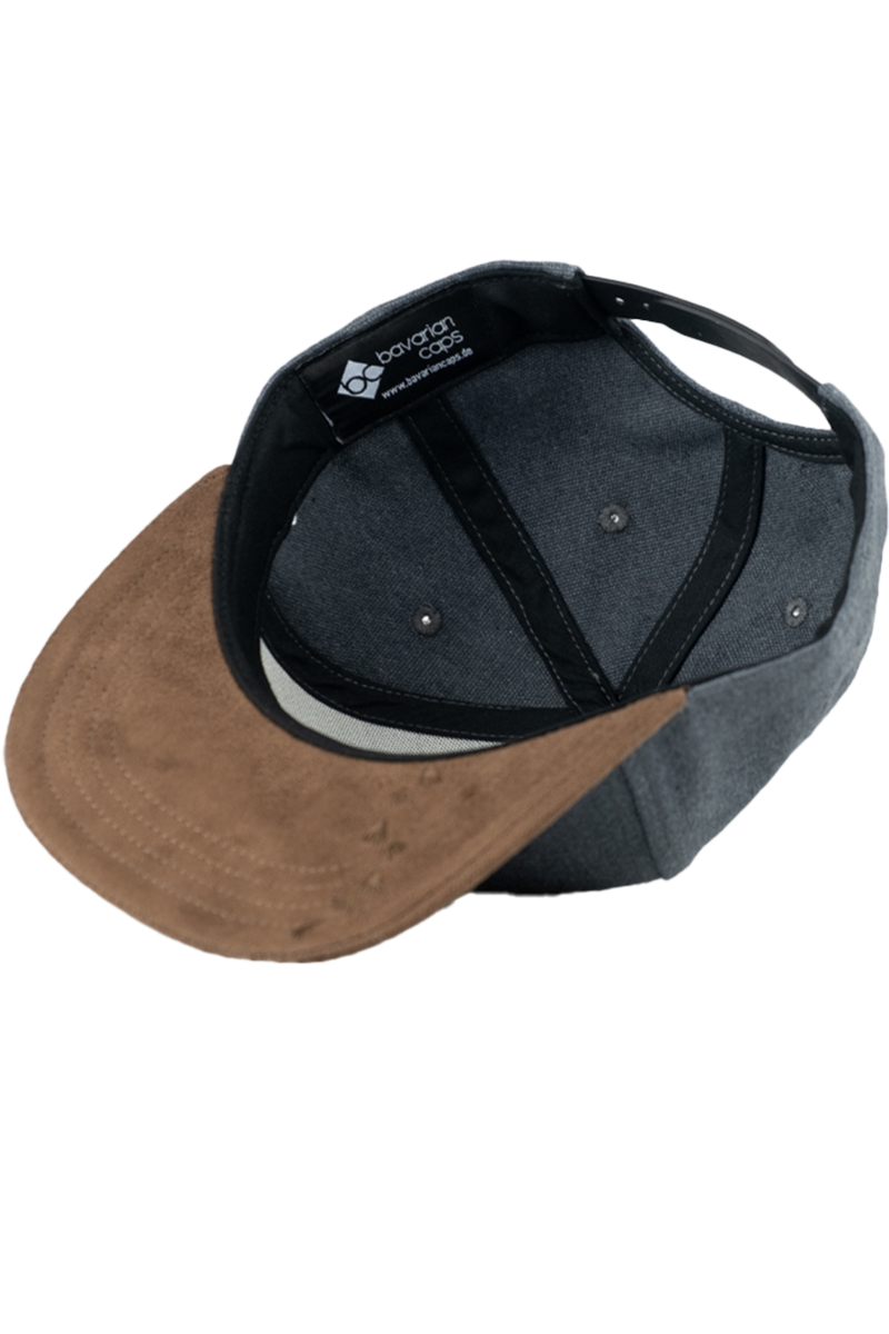 Kinder Cap mit Waschbr-Design und Canvas-Look dunkelgrau Bild 2