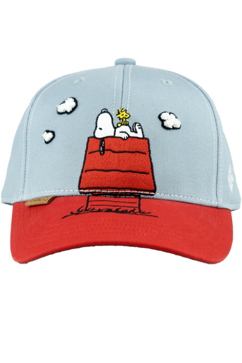 Kinder Cap mit Snoopy schlft - Stickerei hellblau Bild 2