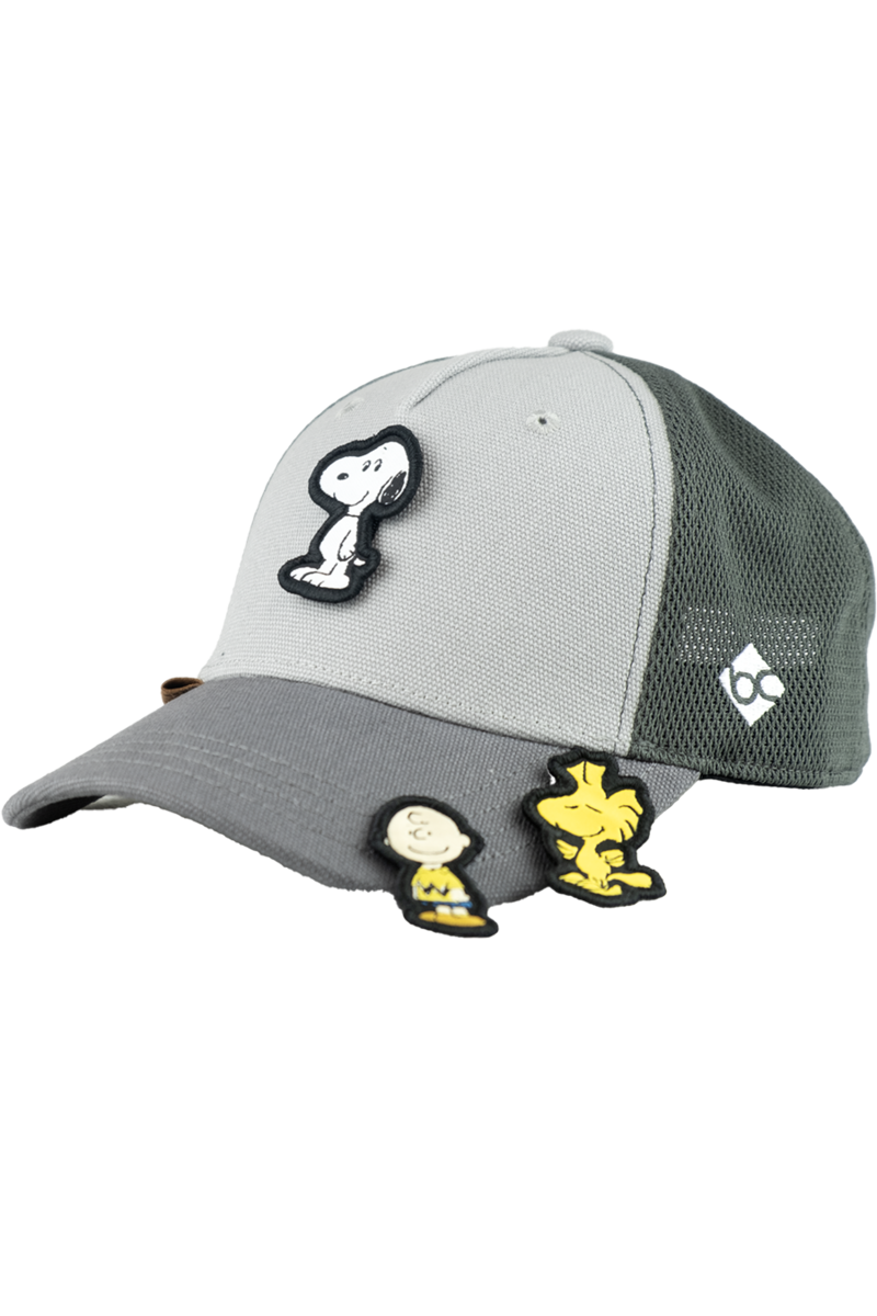 Kinder Cap 'Peanuts Transformers' mit Wechsel-Stickpatches grau Bild 2