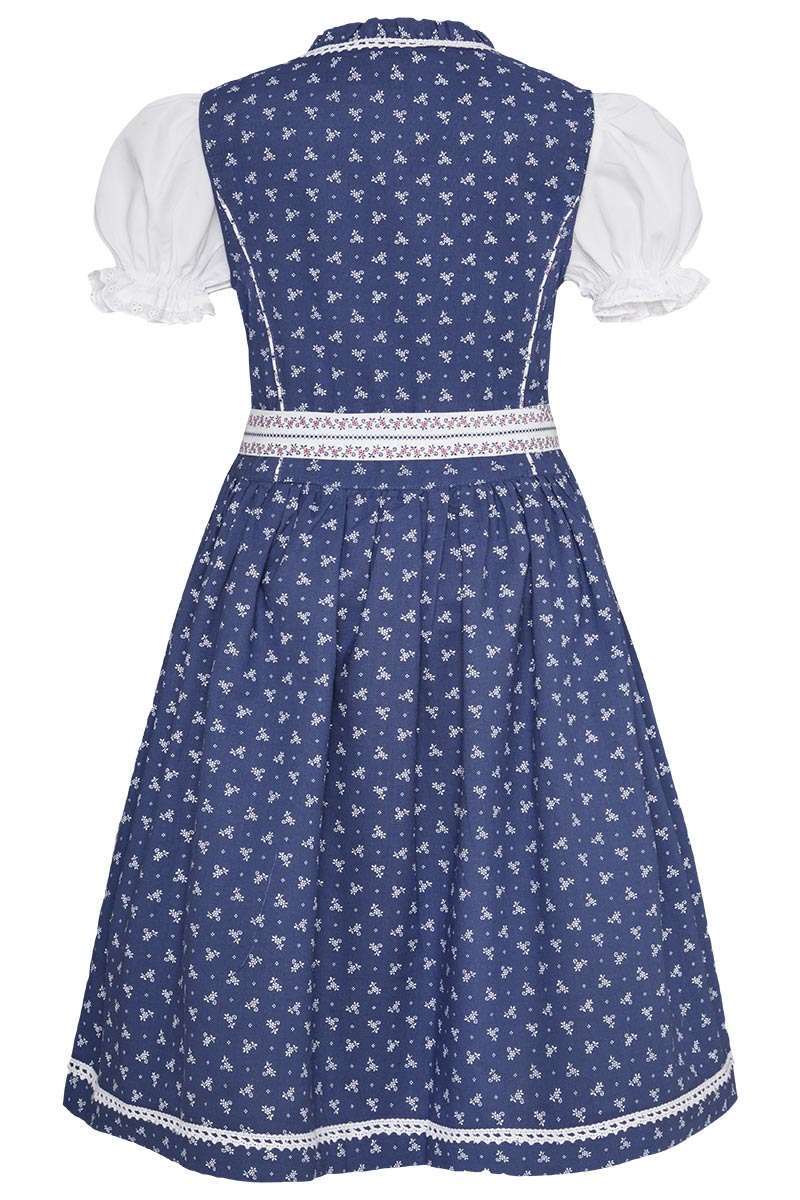 Kinderdirndl blau mit Bluse Bild 2