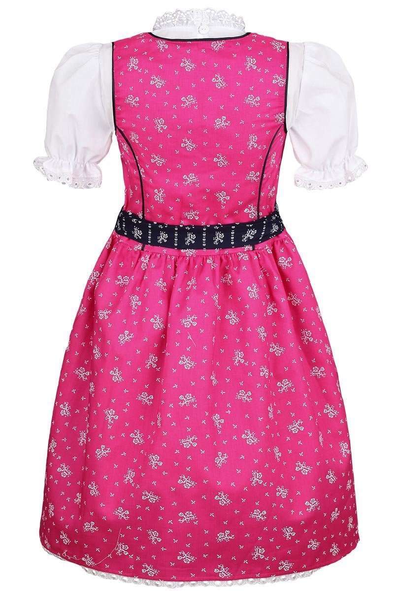 Mdchen Dirndl geblmt pink blau mit Bluse Bild 2