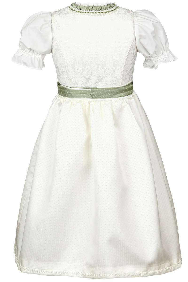 Kommunionsdirndl Blumenmdchendirndl mit Bluse ecru weiss Bild 2